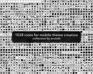 1028 icons (custom shapes for photoshop)