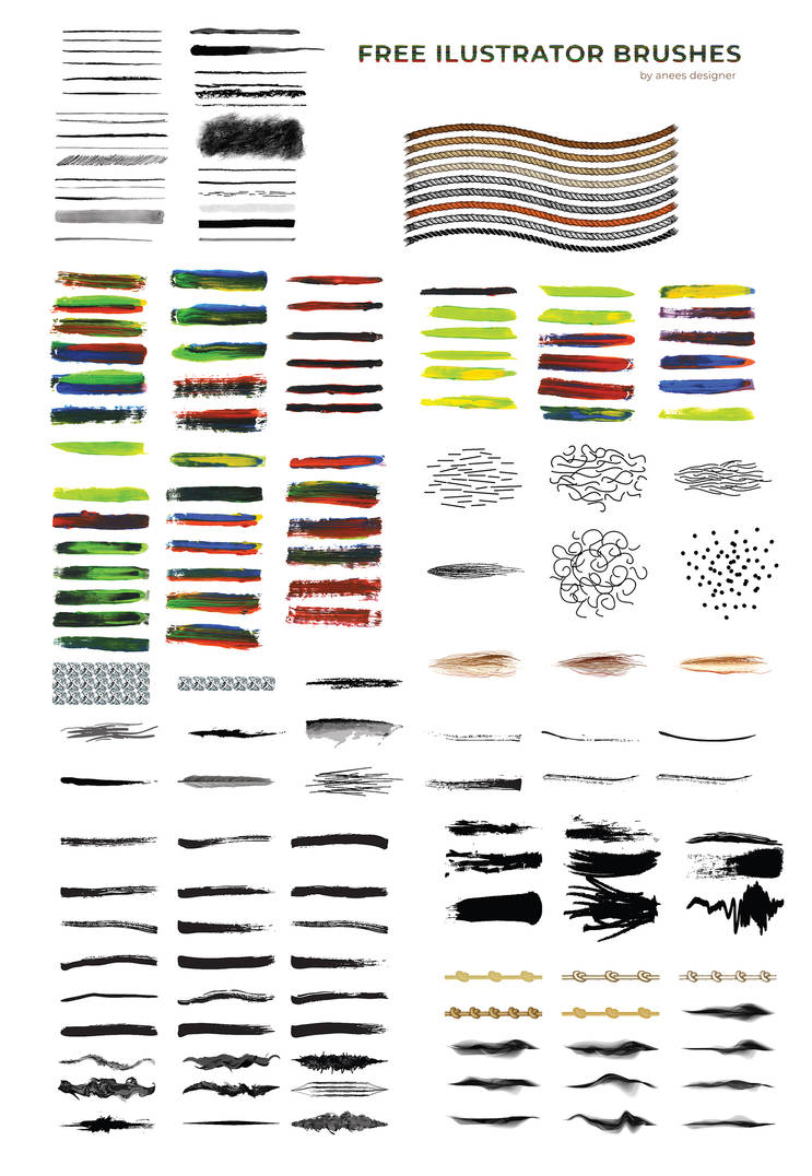 ILLUSTRATOR BRUSHES 100 FREE by anulubi on DeviantArt