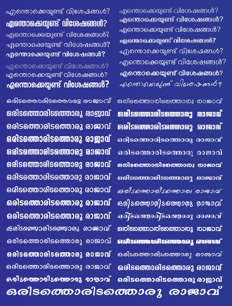 Malayalam Fonts 2021 by anulubi on DeviantArt