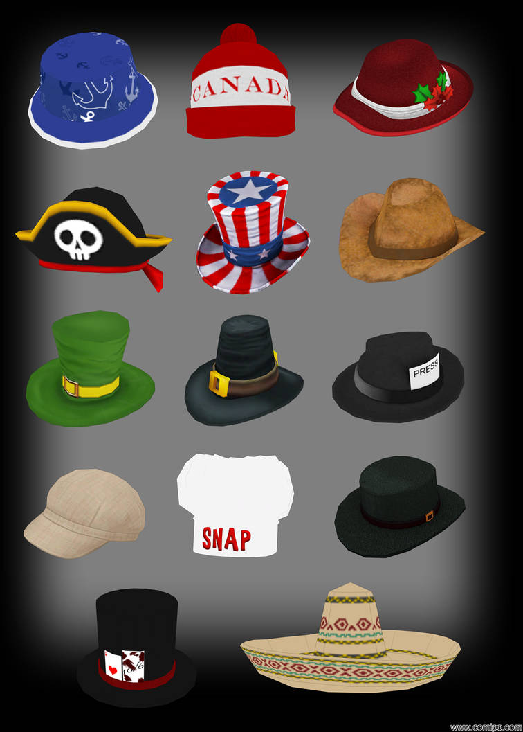 3D Models: Hats by themadirishman on DeviantArt