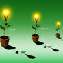 Growing idea-icon set