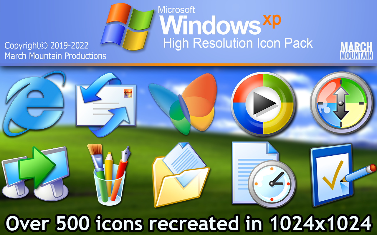 windows xp icons