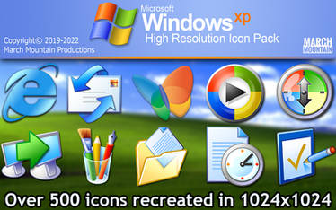 Windows XP High Resolution Icon Pack