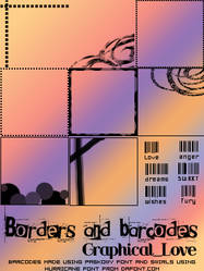 Borders and barcodes 100x100