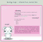 Bunny Hugs ~ Interactive Journal Skin by Neko-Bear