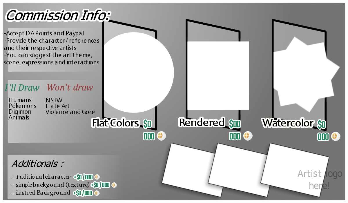 Comission Profile Template V3 - Default Theme