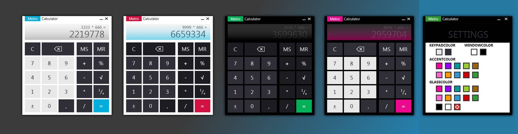 Metro Calculator