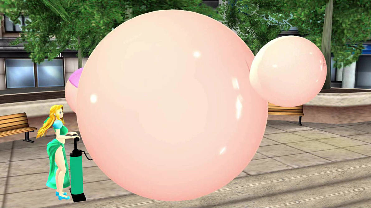 Prissy inflates Lindsey - Inflation video 9-12-19 by Thiridian