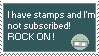 Not subscribed stamp by XSweetIntoxicationX