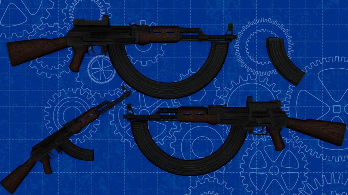 [MMD] Kalashnikov AK-47 pack for DL by AbyssLeo on DeviantArt