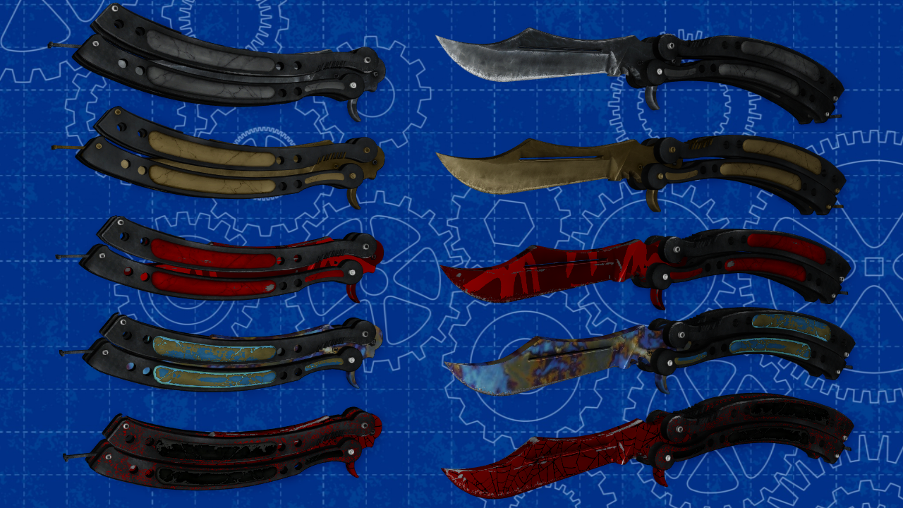 [MMD] CS:GO Butterfly Knife Pack for DL by AbyssLeo on DeviantArt