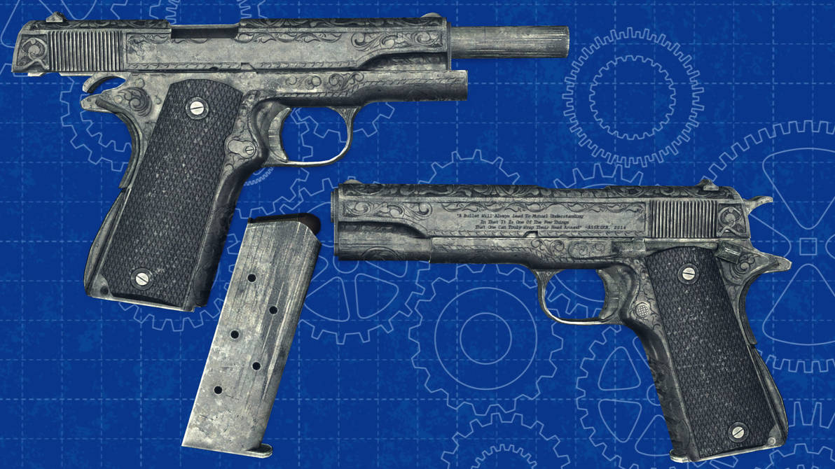 [MMD] Colt 1911 Engraved for DL by AbyssLeo on DeviantArt