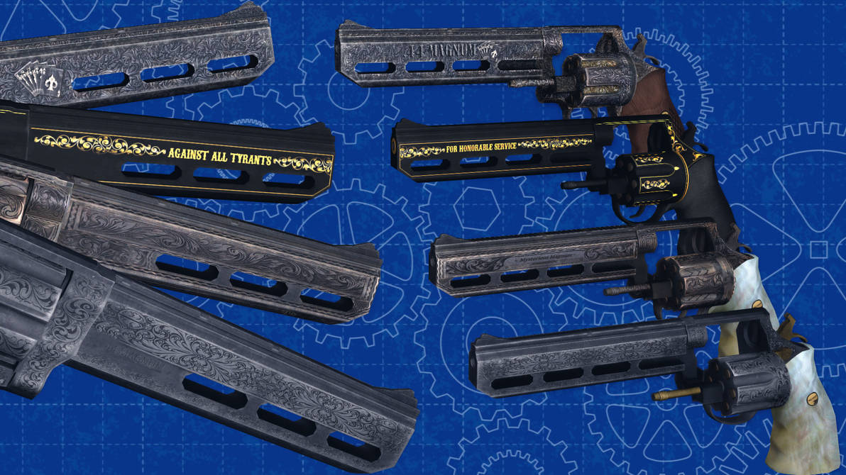 [MMD] 44.Magnum engraved special pack for DL by AbyssLeo on DeviantArt
