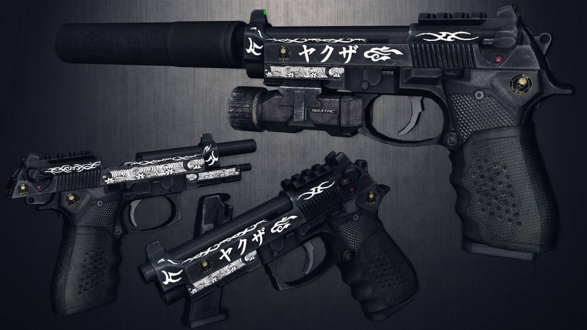 [MMD] Beretta MOD.9A1 customized for DL by AbyssLeo on DeviantArt