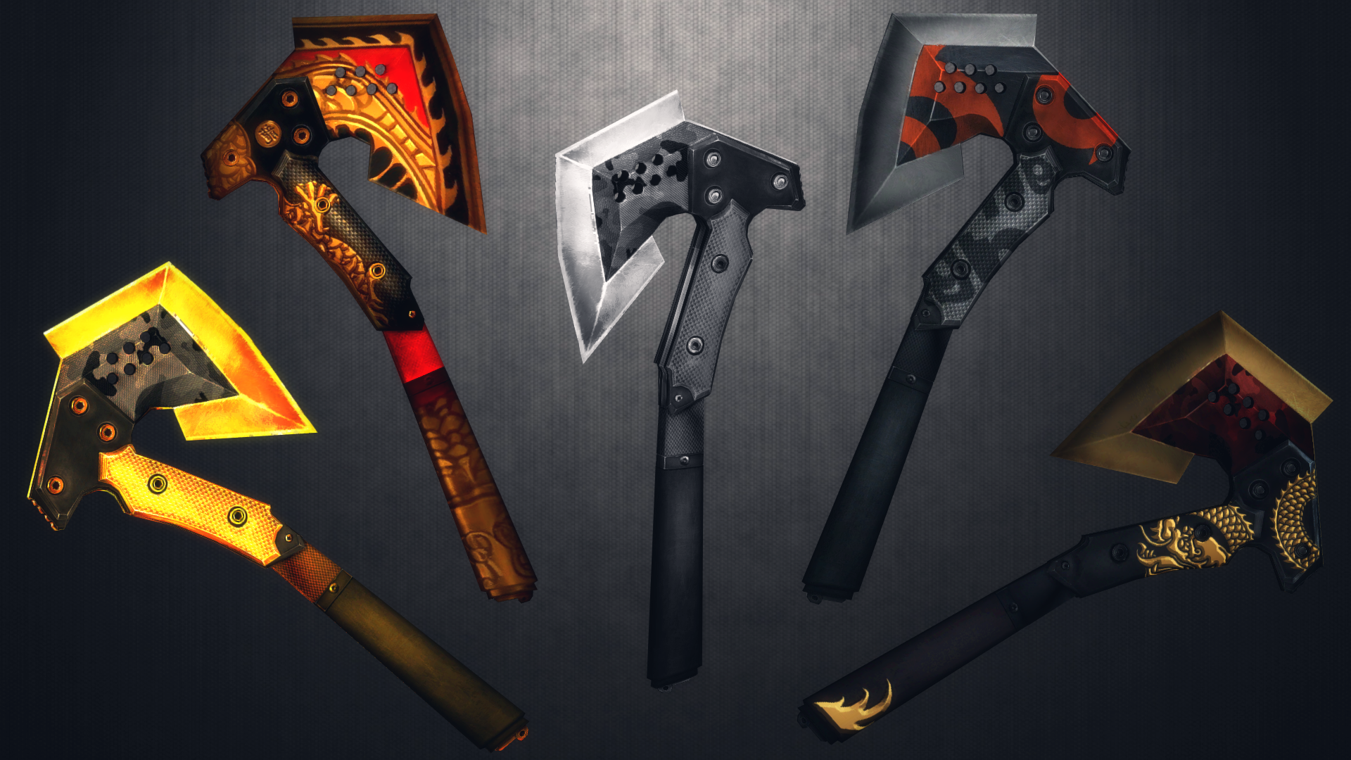 [MMD] A bunch of axes for DL by AbyssLeo on DeviantArt
