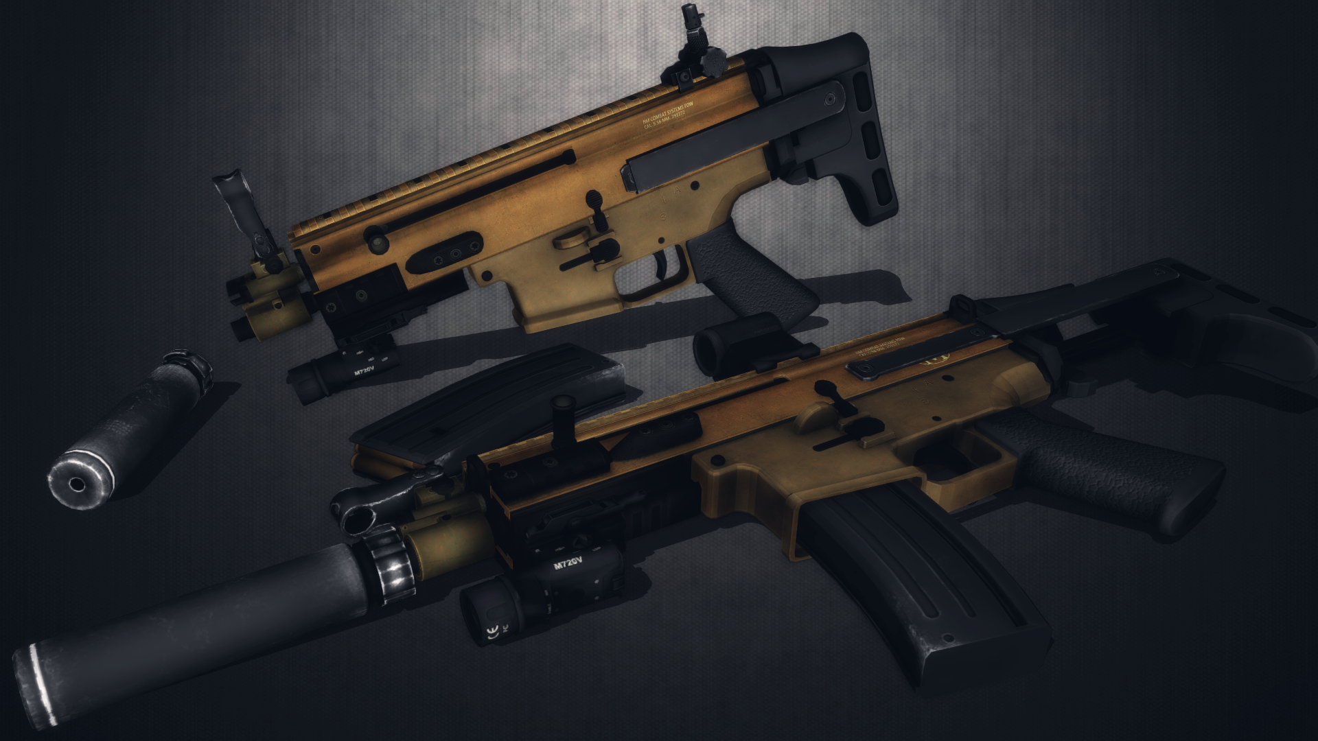 [MMD] SCAR PDW (retractable stock) for DL by AbyssLeo on DeviantArt
