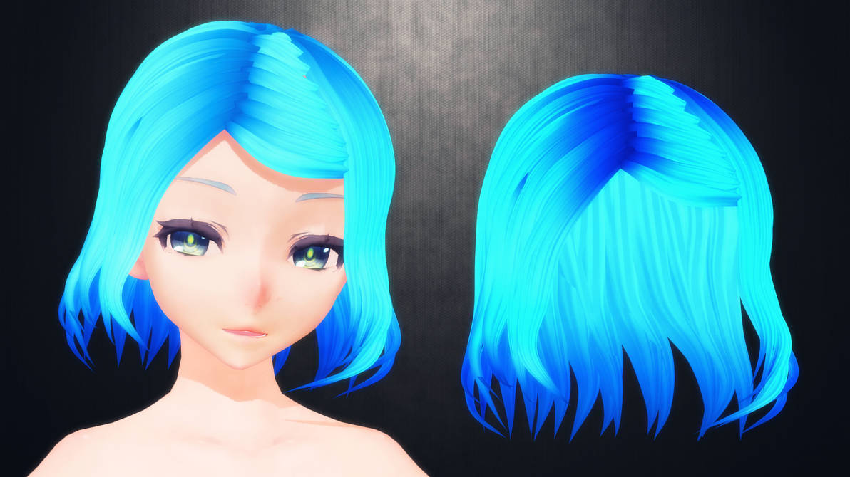 [MMD] Hair for DL (but you won't cuz it's ugly) by AbyssLeo on DeviantArt