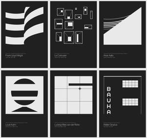 Six Architects Vector Posters