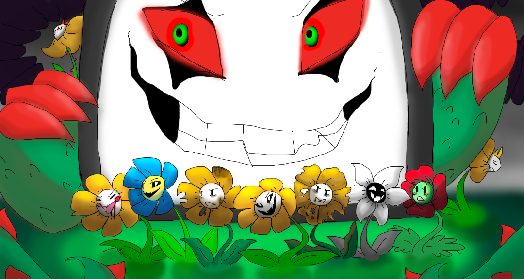 Werebeast Omega Flowey by GlitchyDaFlower on Sketchers United