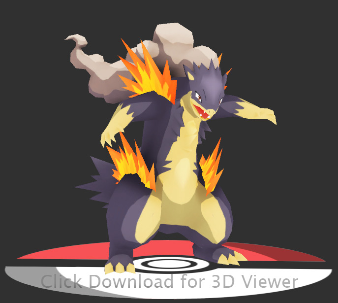 Mega Typhlosion 3D Viewer