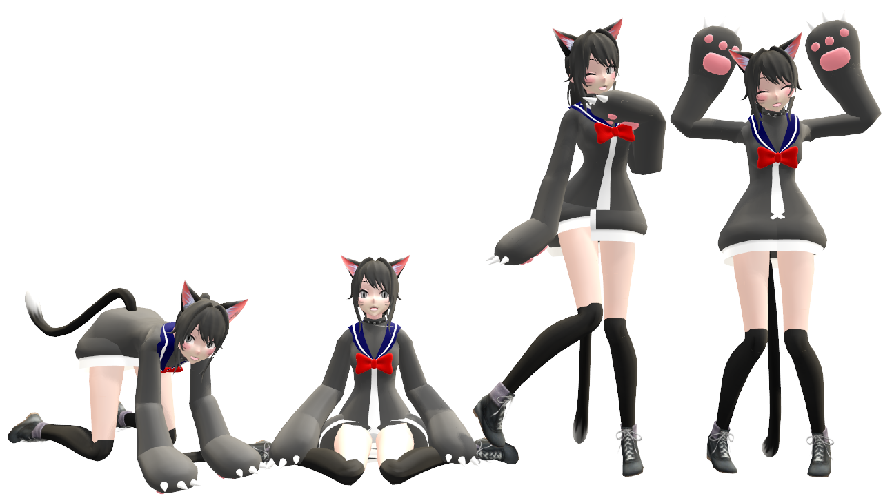 MMD Neko Pose Pack by gigimcadam on DeviantArt
