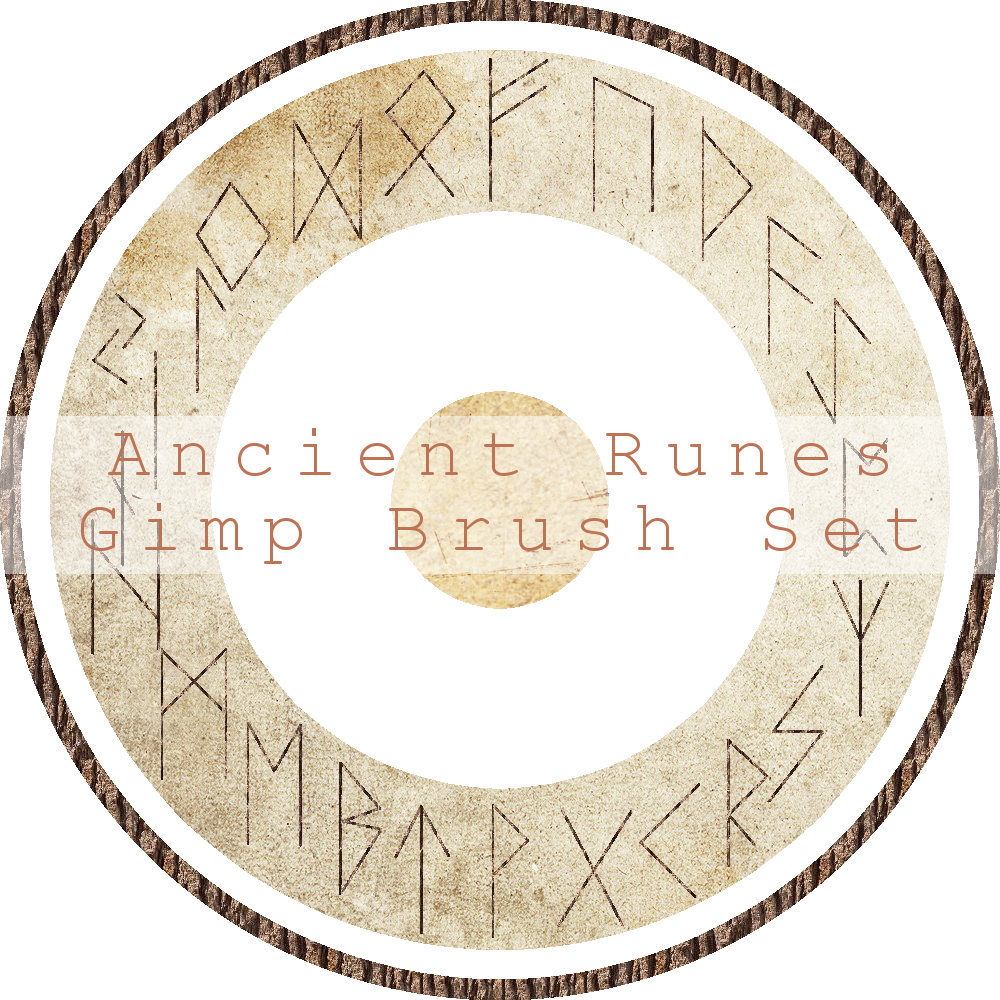 Ancient Runes Gimp Brush Set