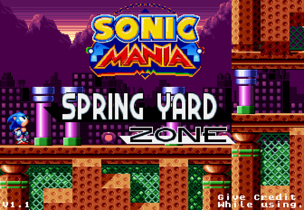 Spring Yard Zone Mania Sprites V1.1 by Alex13Art on DeviantArt