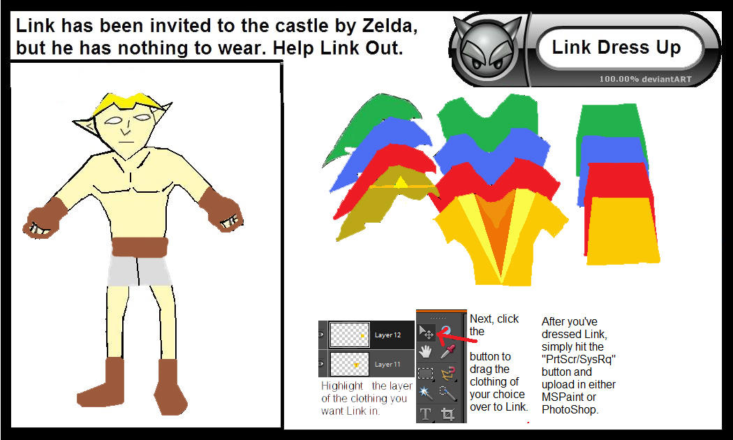 Link Dress Up by TheElvenGamer on DeviantArt