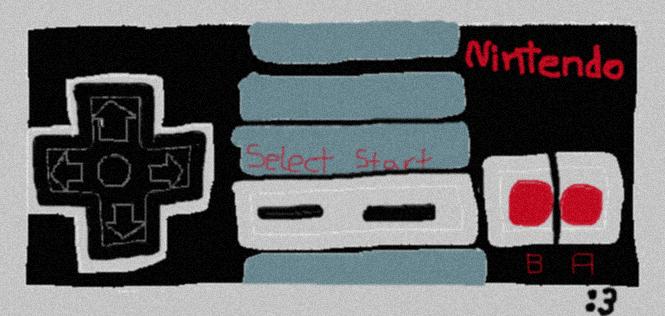 NES Controller doodle :3