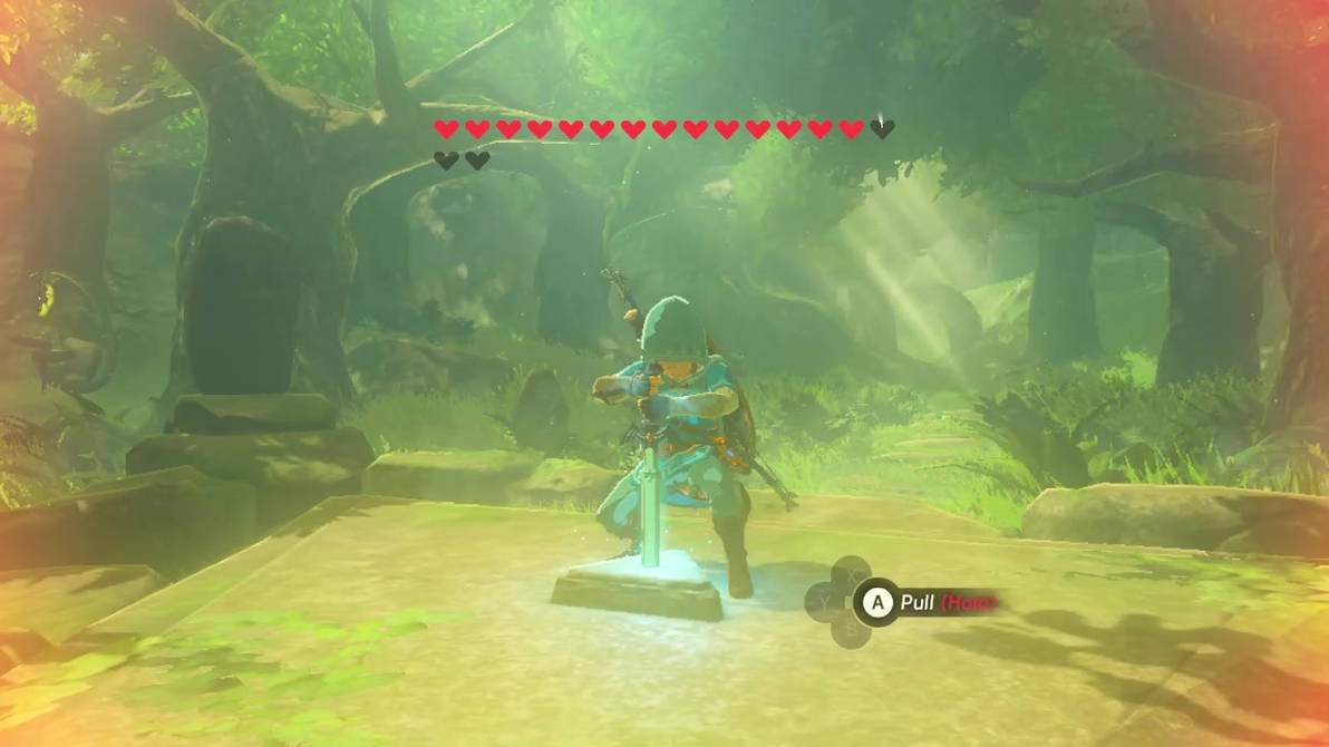 Link pulls the Master Sword by TheElvenGamer on DeviantArt