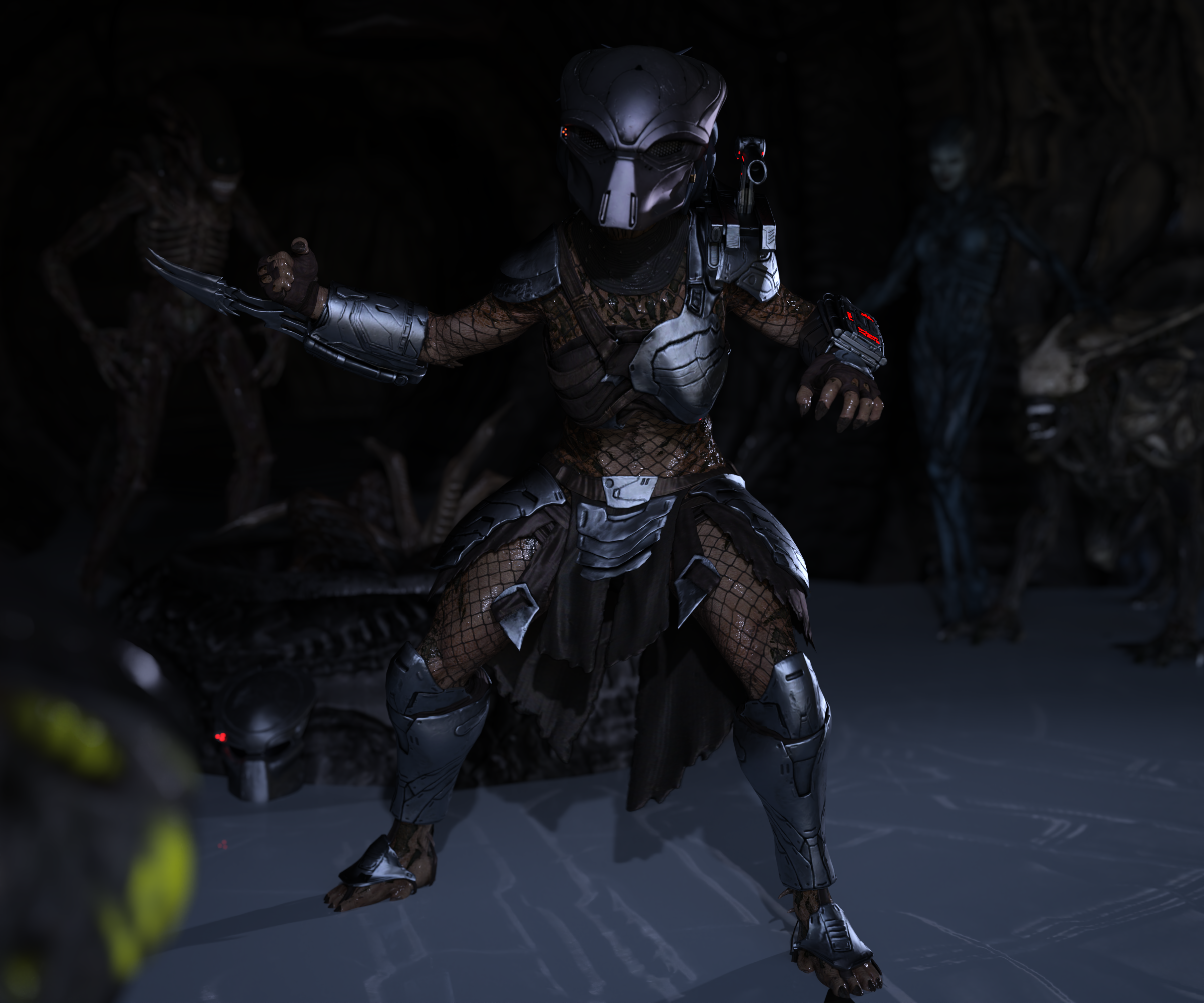 Predator Hunter Armor for Genesis 8 Females by Adventfather on DeviantArt