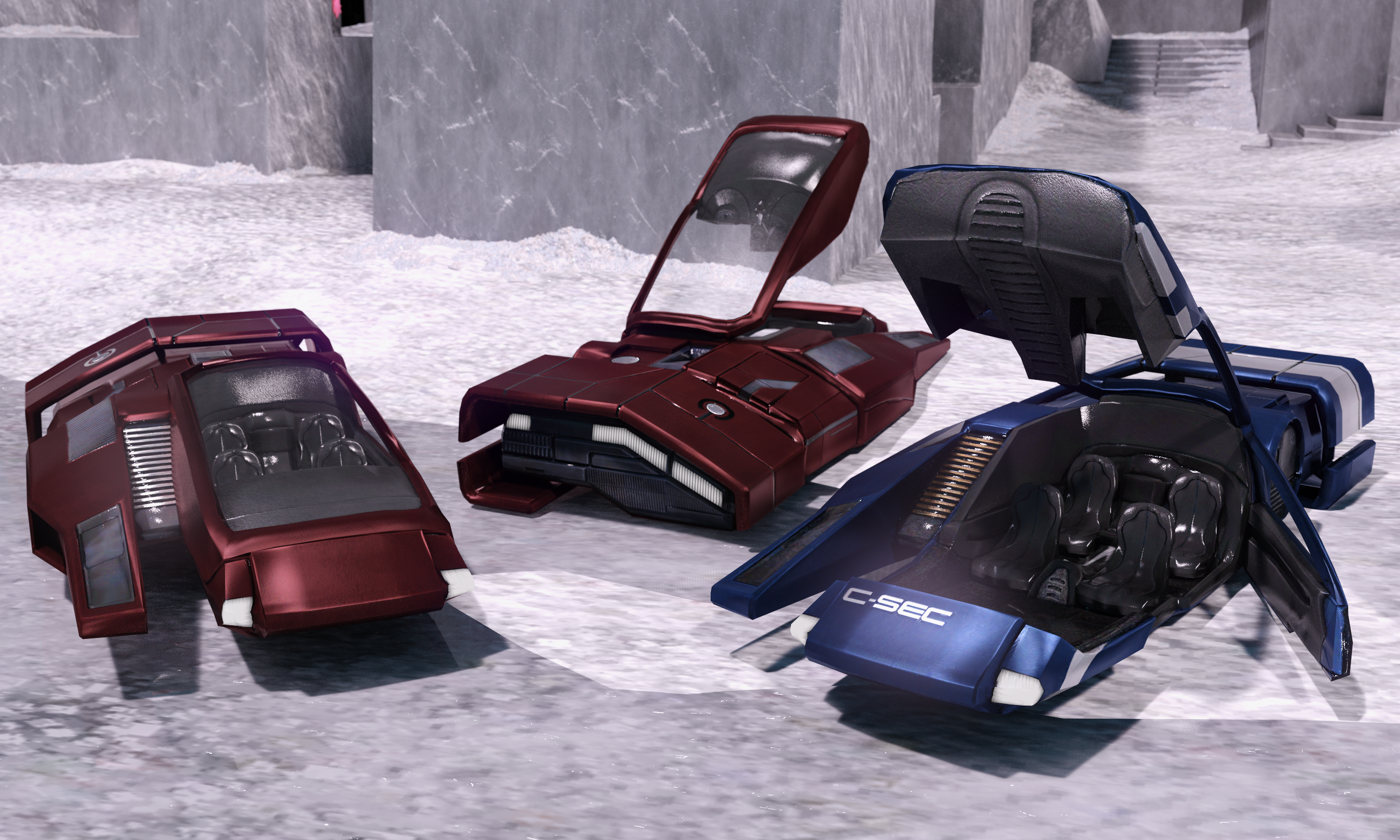 Mass Effect Hovercar Vehicle for DAZ 3D by Adventfather on DeviantArt