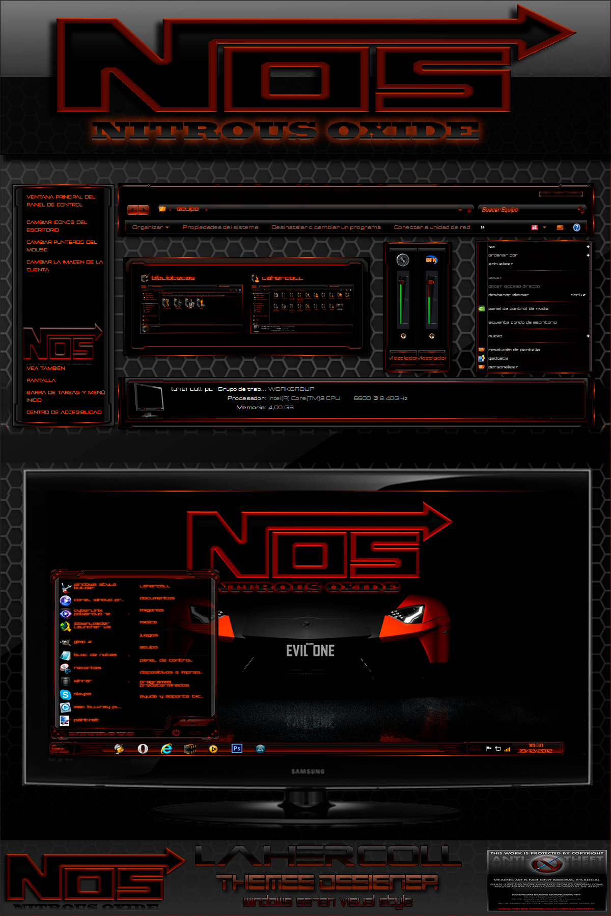 NOS NITROUS OXIDE SE7EN VISUAL STYLE by lahercoll on DeviantArt