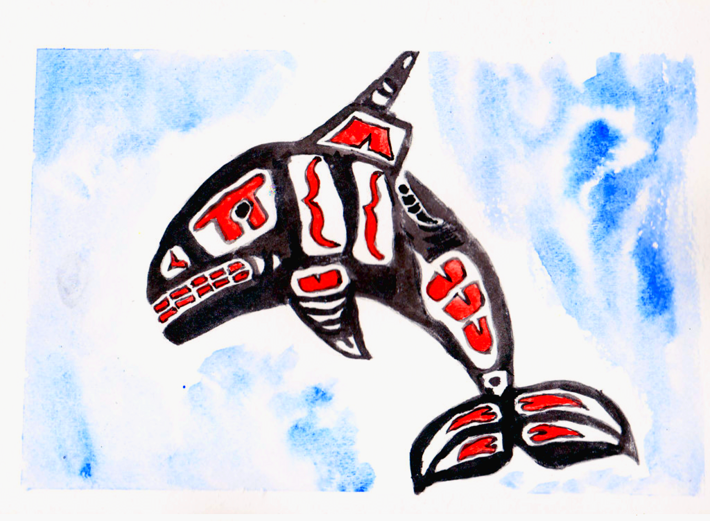 Orca Inuit Design Inuit Orca by Green-Tea-Flower on DeviantArt
