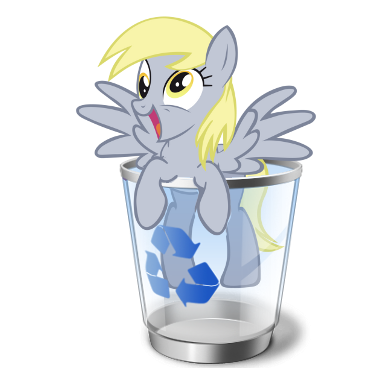 my little pony trash can