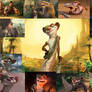 Ice Age Buck Collage