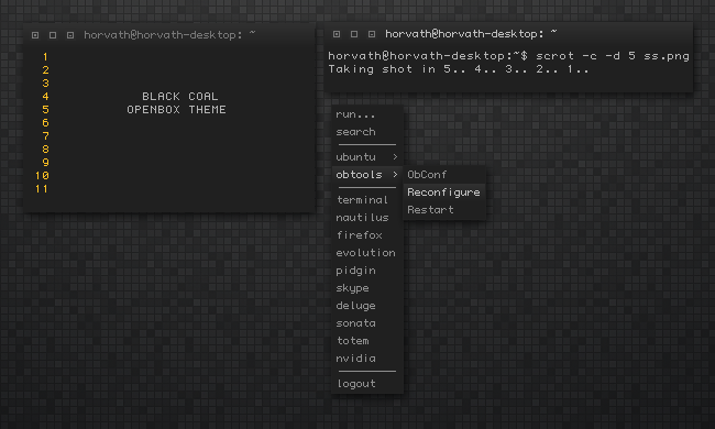 Black Coal OpenBOX Theme