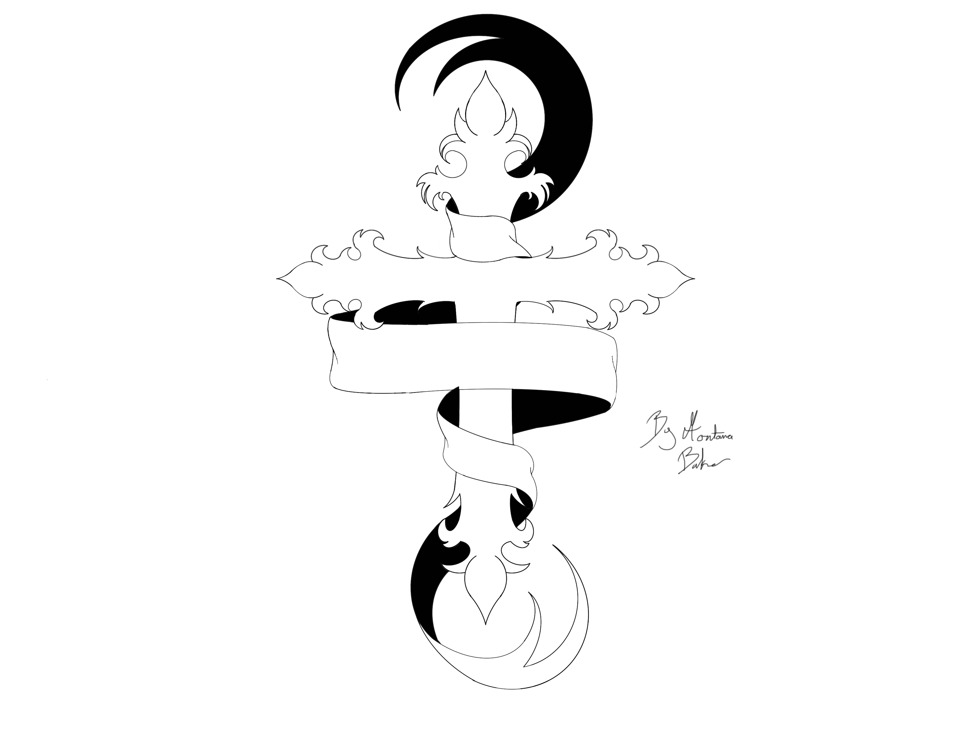 Cross with ribbon2 by Kittymotheangry on DeviantArt