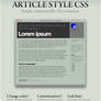 Article Style CSS