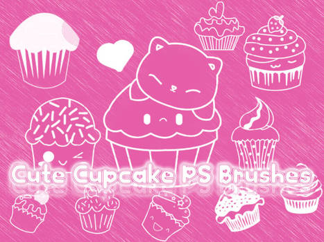 Cute Cupcake Photoshop Brushes