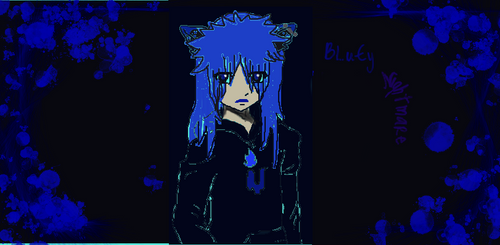 BLuEy in human cat form