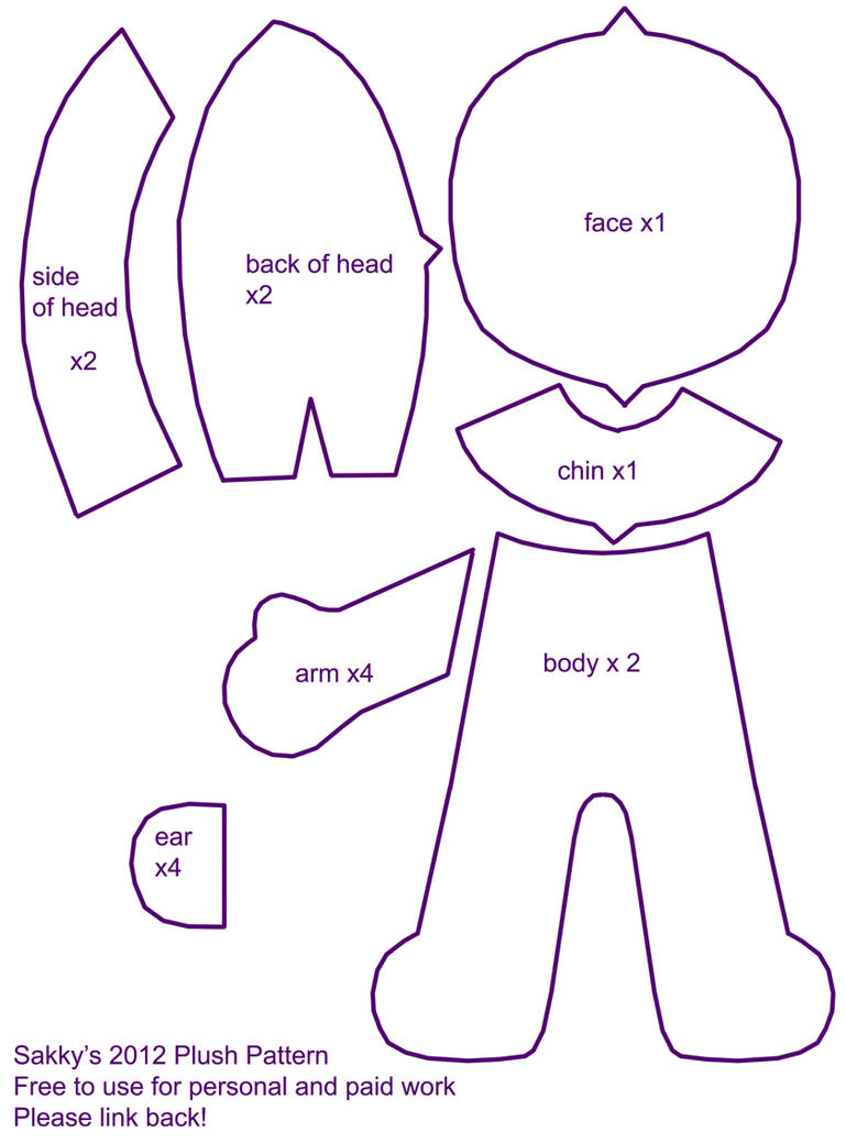 2012 Plush Pattern - Free by SarahForde on DeviantArt