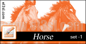 PHs...Horse..Brushes. set 1