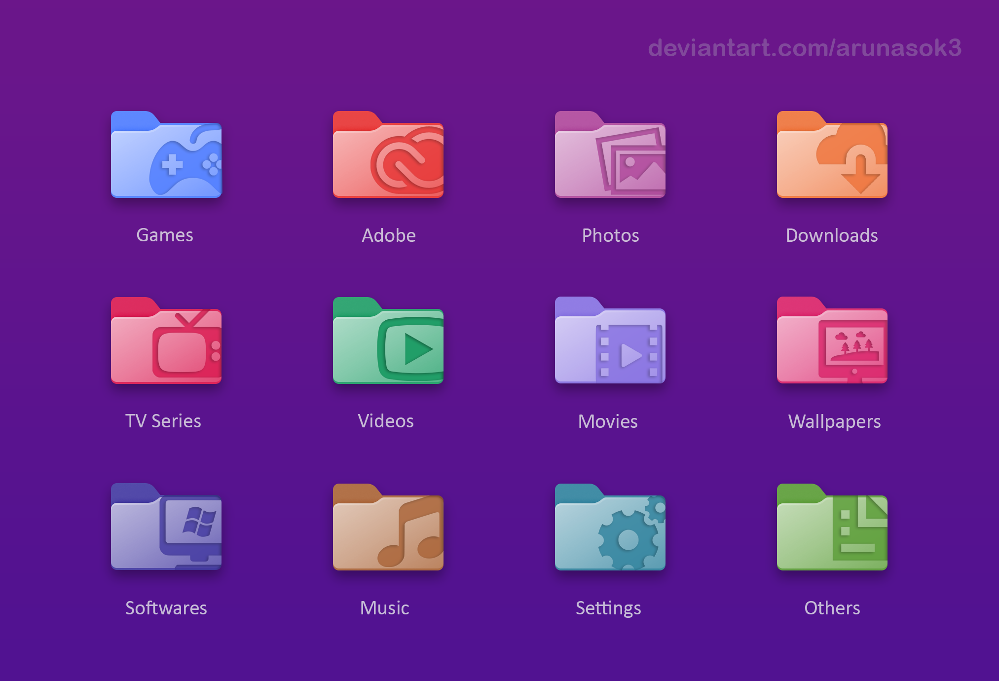 Windows 11 Coloured Folder Icons By Arunasok3 On Deviantart Images