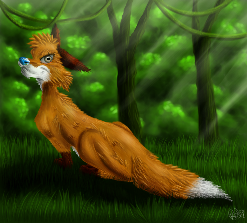 Fox in the Woods by SaphGriffin on DeviantArt