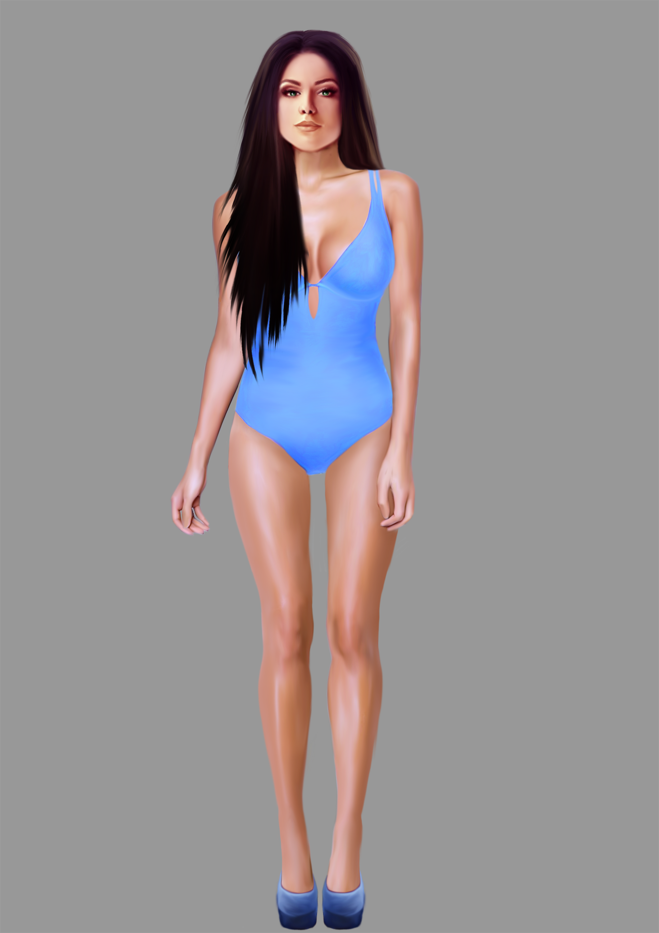 Alexia in her swimsuit by benmanu on DeviantArt