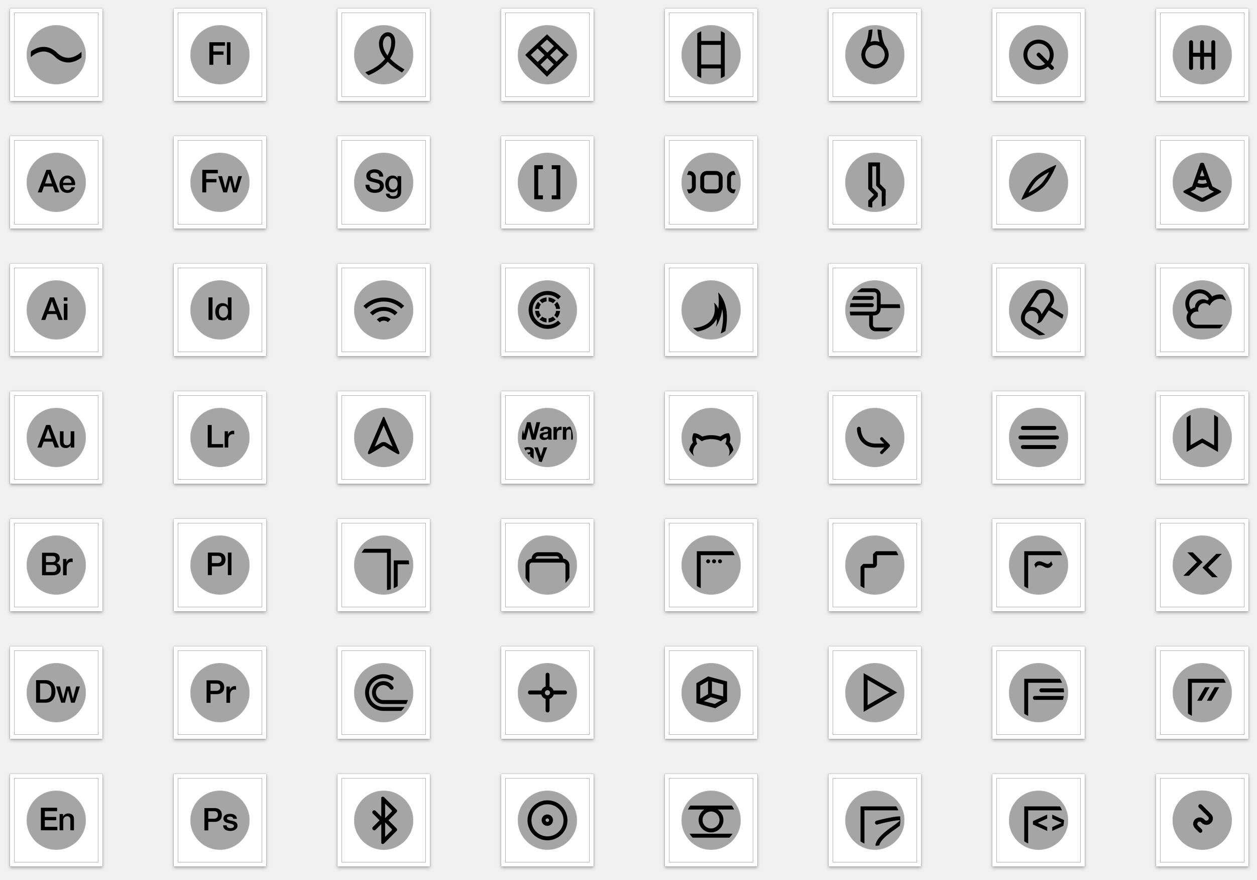 Minimal Circled Glyphs