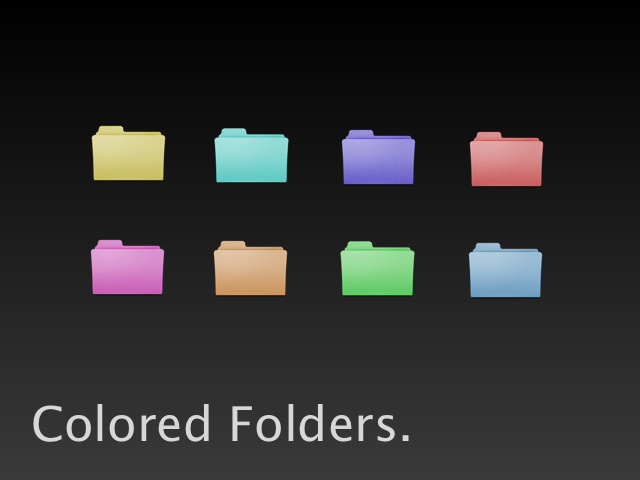 Colored Folders