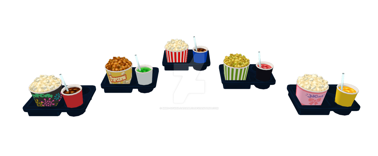 MMD ACNH Popcorn snack set DL by MMDDownloadables on DeviantArt