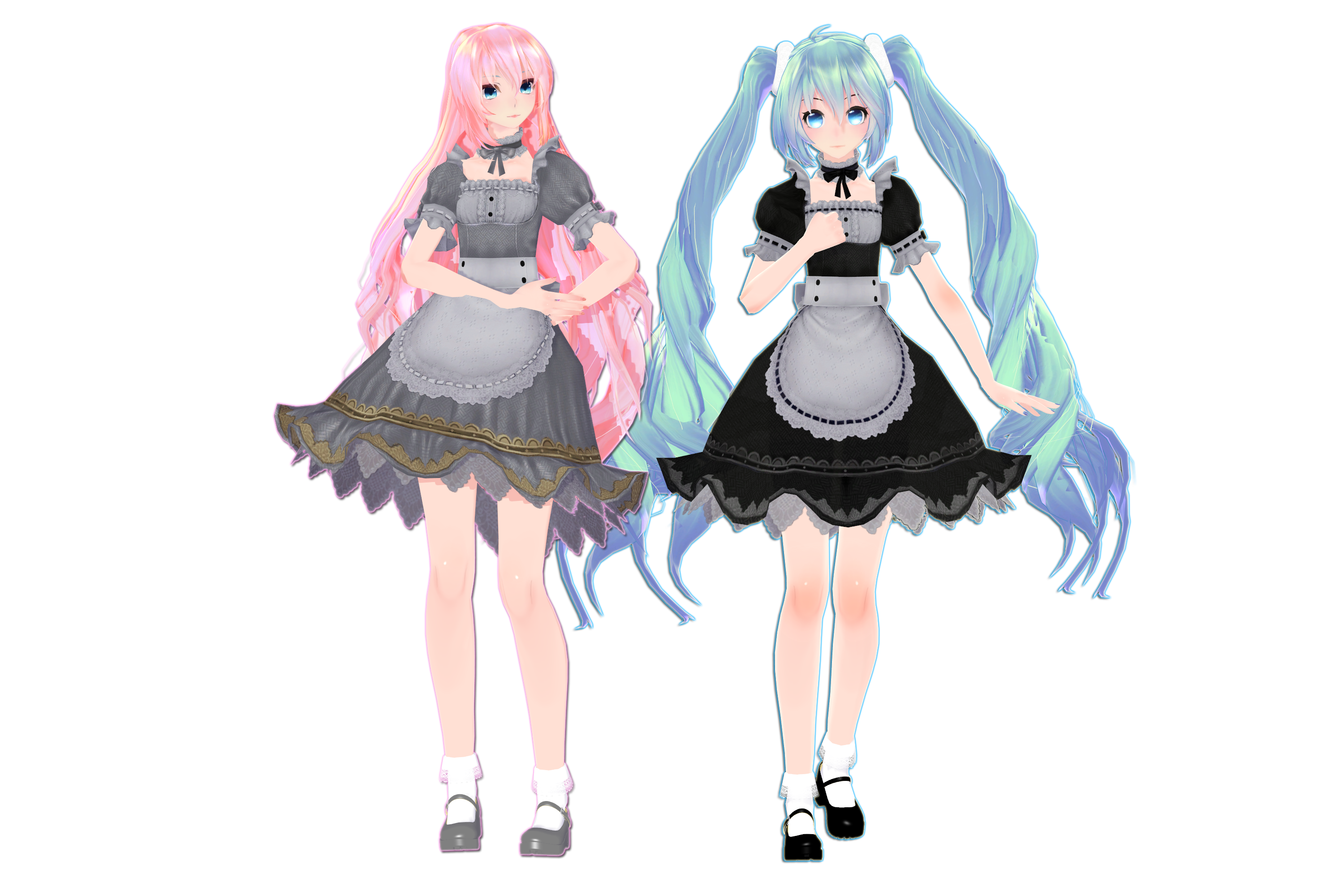 [MMD] TDA Maid Miku / Luka [Close DL]